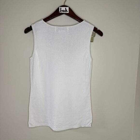 Joseph A. White Colorful Floral Embroidered Sleeveless Top Women's M - Picture 7 of 8